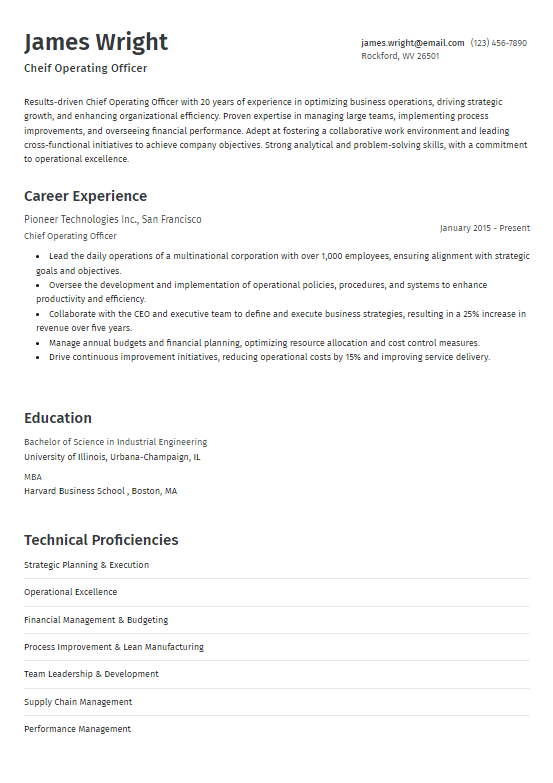 Resume Template 9