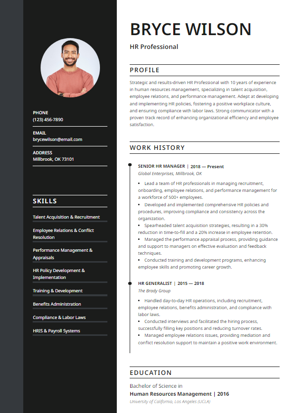 Resume Template 4