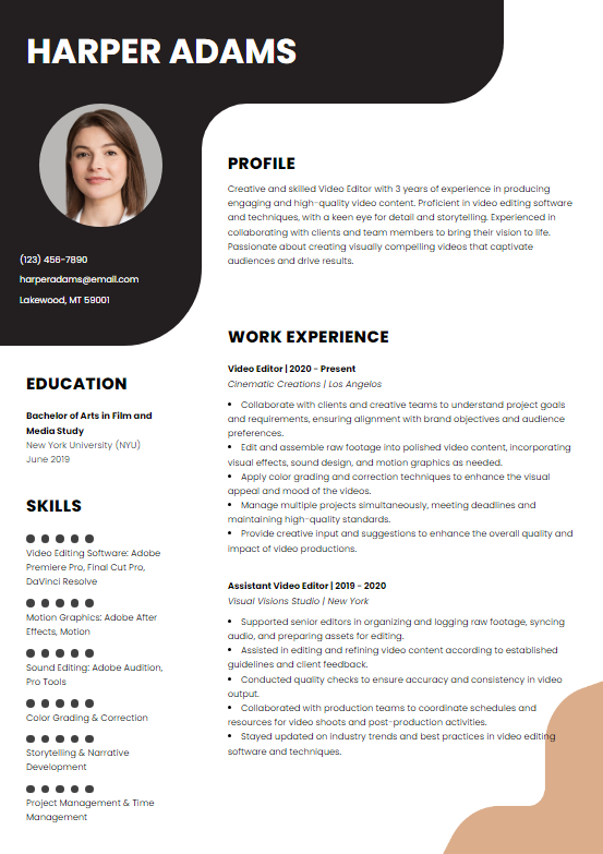 Resume Template 6